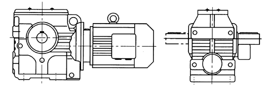 GS係列減速電機結構型式說明