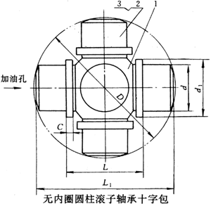 SWP-B型十字包安装尺寸（JB/T7341-94）