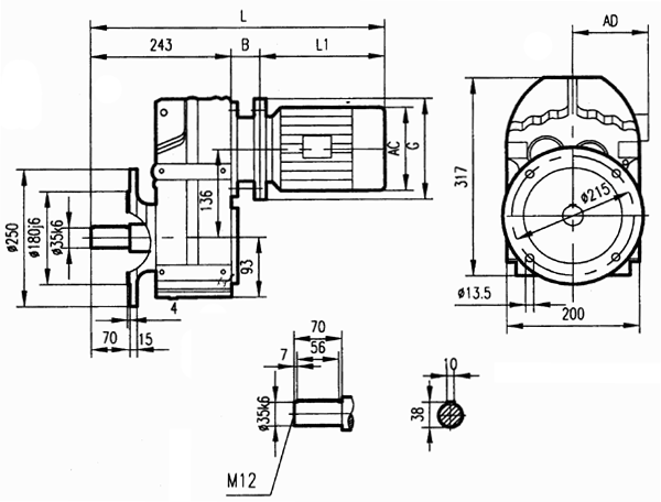 GFF57安裝結構尺寸