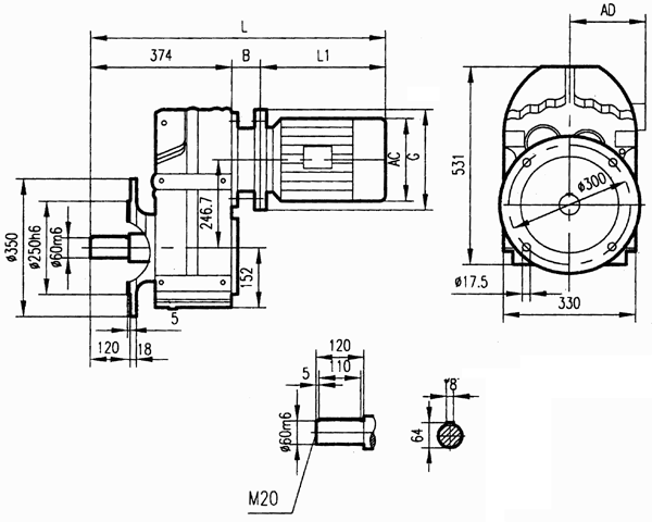 GFF87安裝結構尺寸