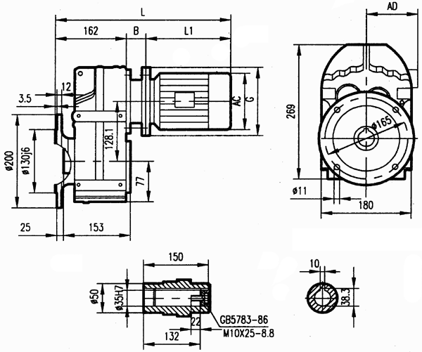 GFAF47安装结构尺寸