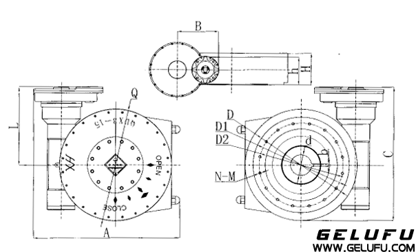 QDX3-C系列部分回转型阀门电动装置